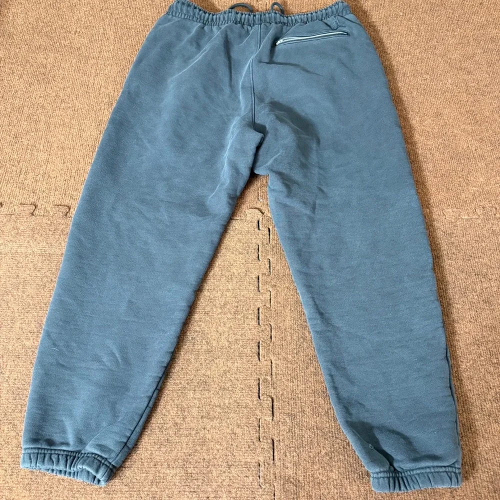 Jordan Wordmark Fleece Sweatpants Mens Large Black‎ Grey Joggers DA9842-491 B+